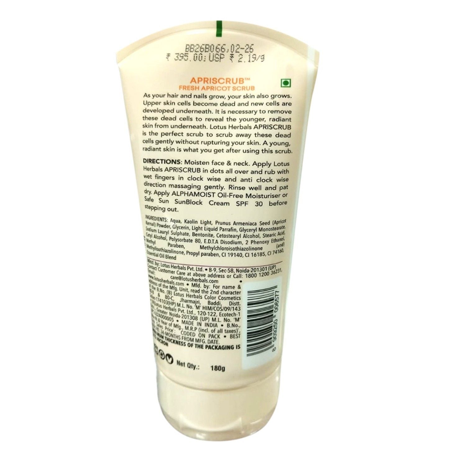 Apriscrub Fresh Apricot Scrub Natural Exfoliating Face Scrub Chemical Free