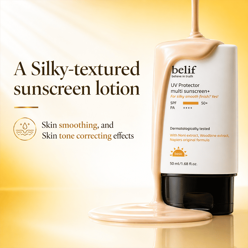 Multi-Vitamin Tinted Korean Sunscreen SPF50+ PA++++ Flawless Poreless Primer, In Vivo Tested