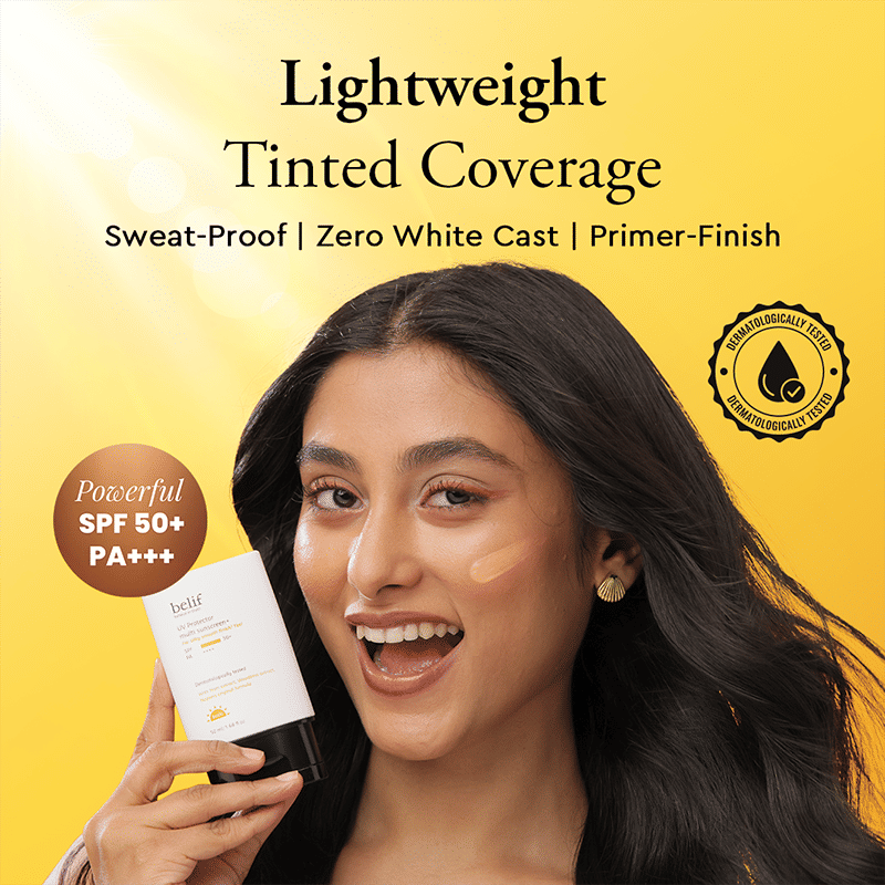 Multi-Vitamin Tinted Korean Sunscreen SPF50+ PA++++ Flawless Poreless Primer, In Vivo Tested