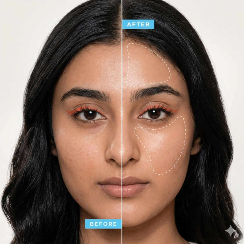 Multi-Vitamin Tinted Korean Sunscreen SPF50+ PA++++ Flawless Poreless Primer, In Vivo Tested