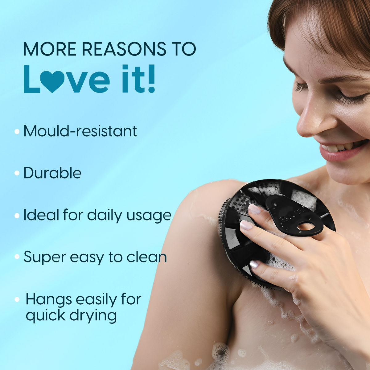 Silicone Body Scrubber Exfoliating Bath Brush