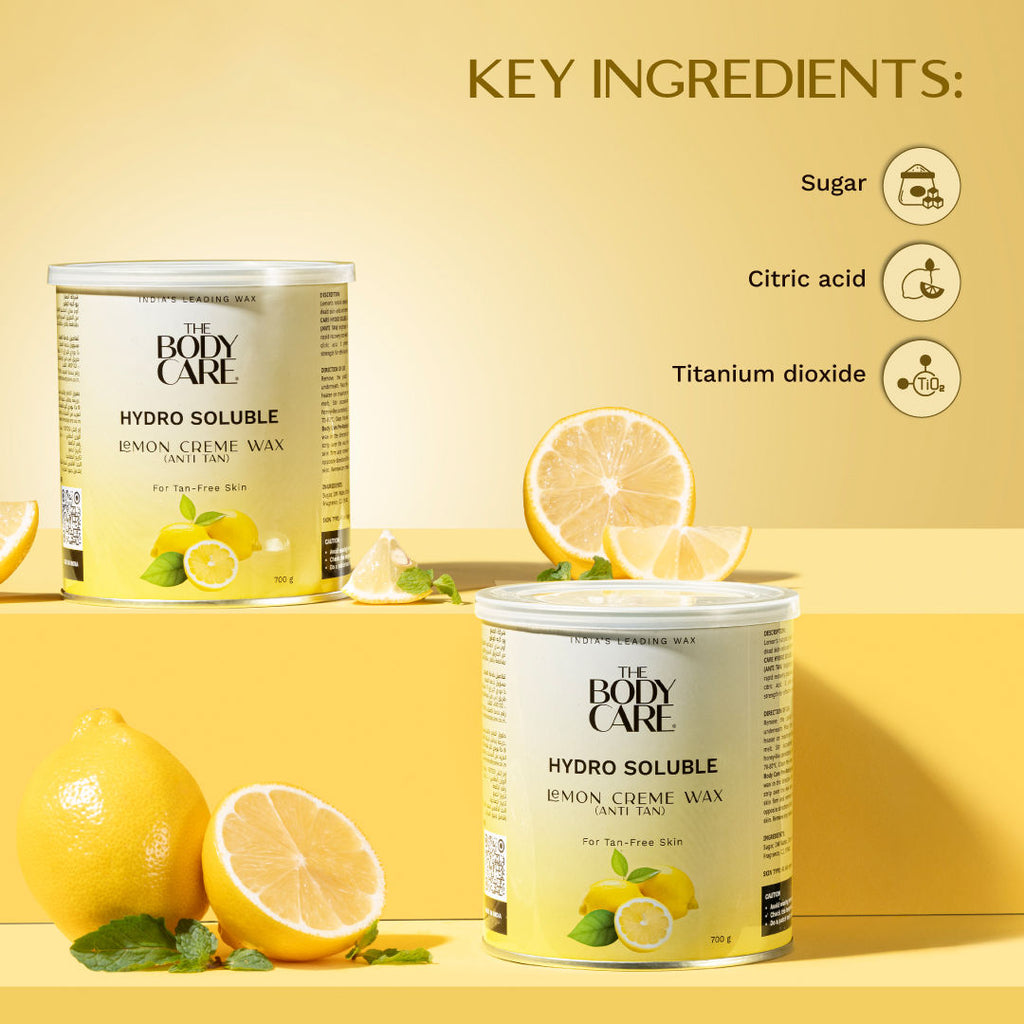 Hydrosoluble Lemon Creme Wax (Anti-Tan)