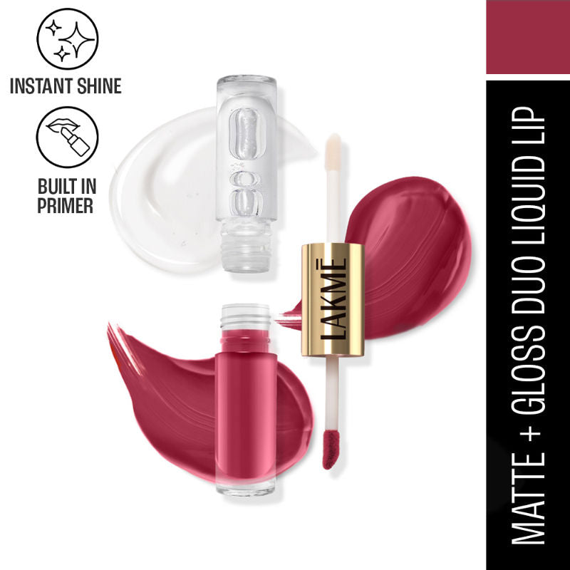 9 To 5 Matte To Glass Liquid Lip - Fuchsia Pink