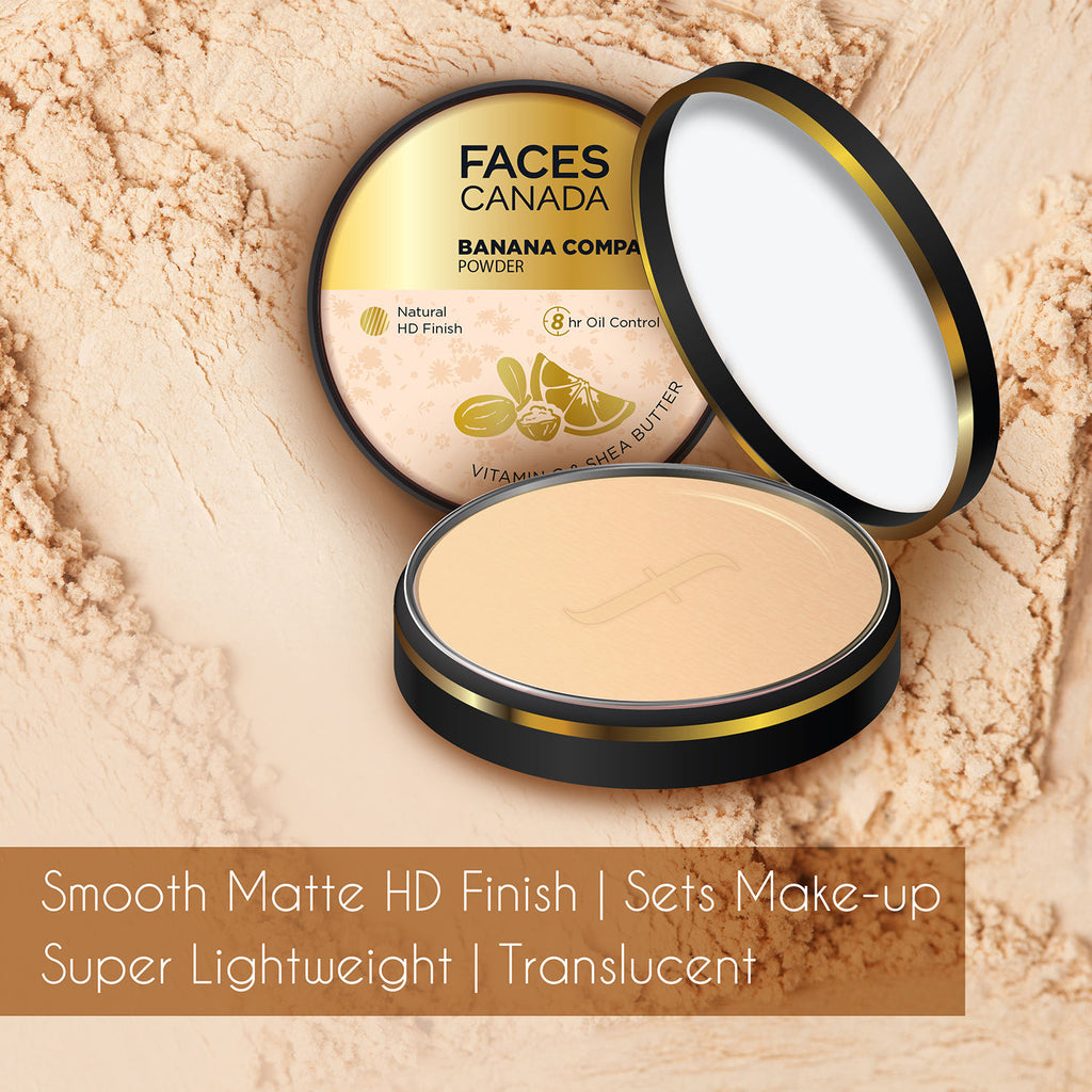 Banana Compact And Baking Powder With Vitamin C & Shea Butter