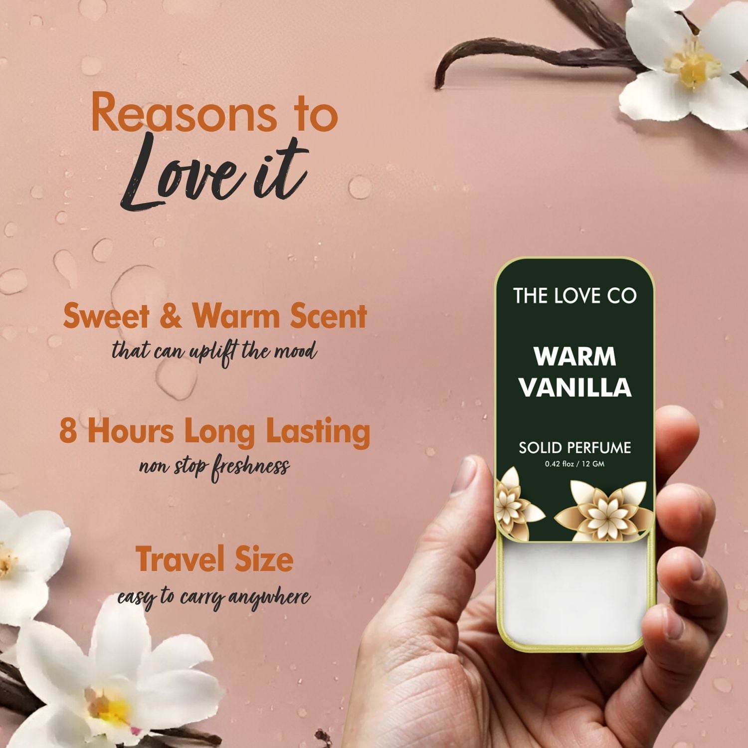 The Love Co Warm Vanilla Solid Perfume