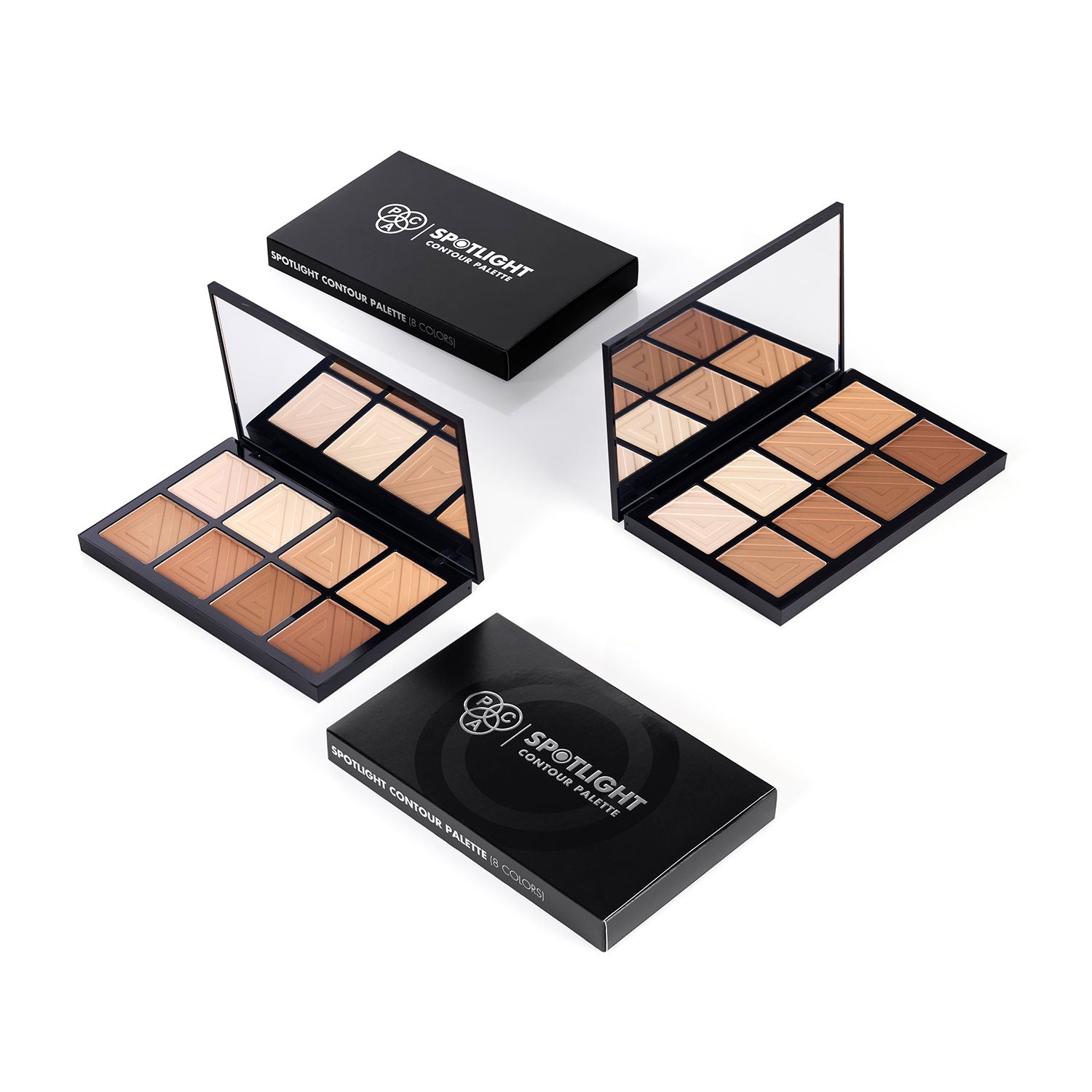 Spotlight Contour Palette X8 - All in One MUA Palette, High Payoff, Shades for every Skin Tone