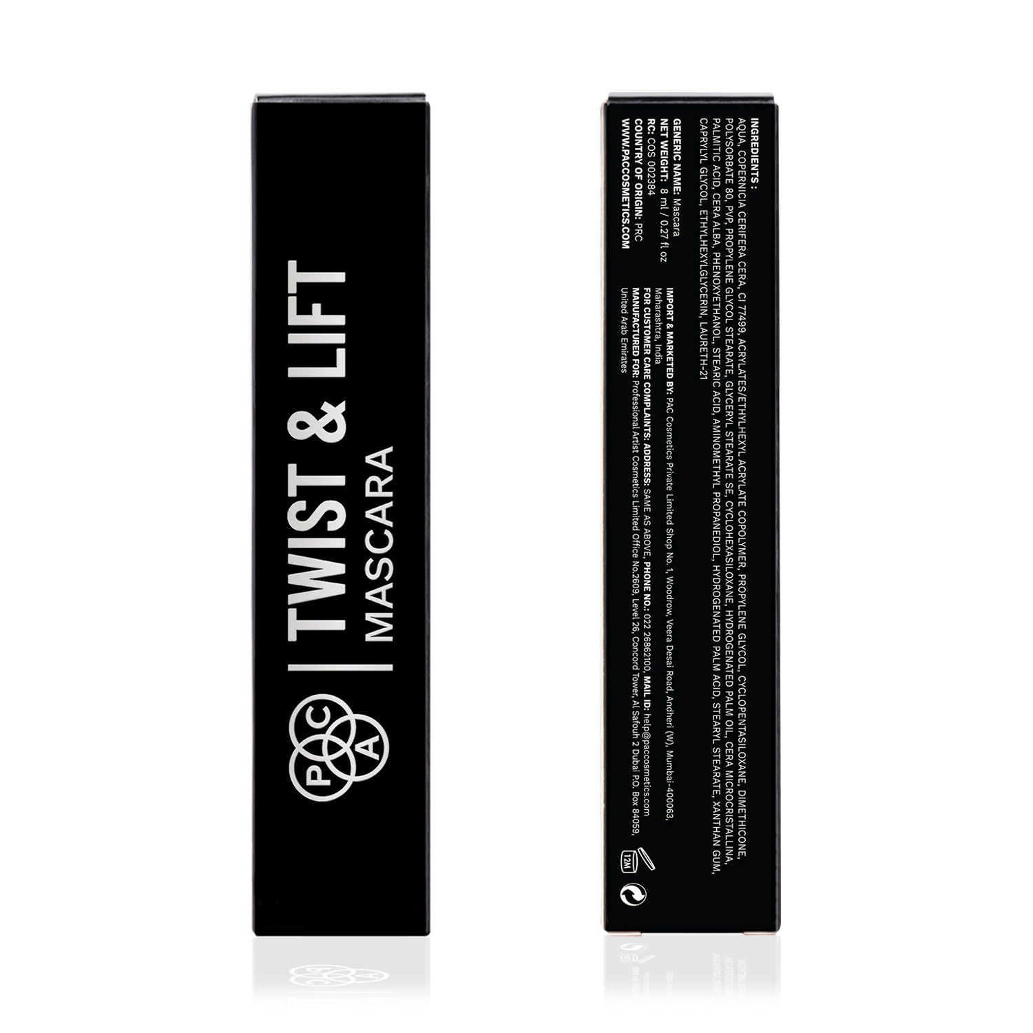 Twist & Lift Mascara - 4-in-1 Mascara Wand, Curls Defines Volumizes & Lifts, Waterproof