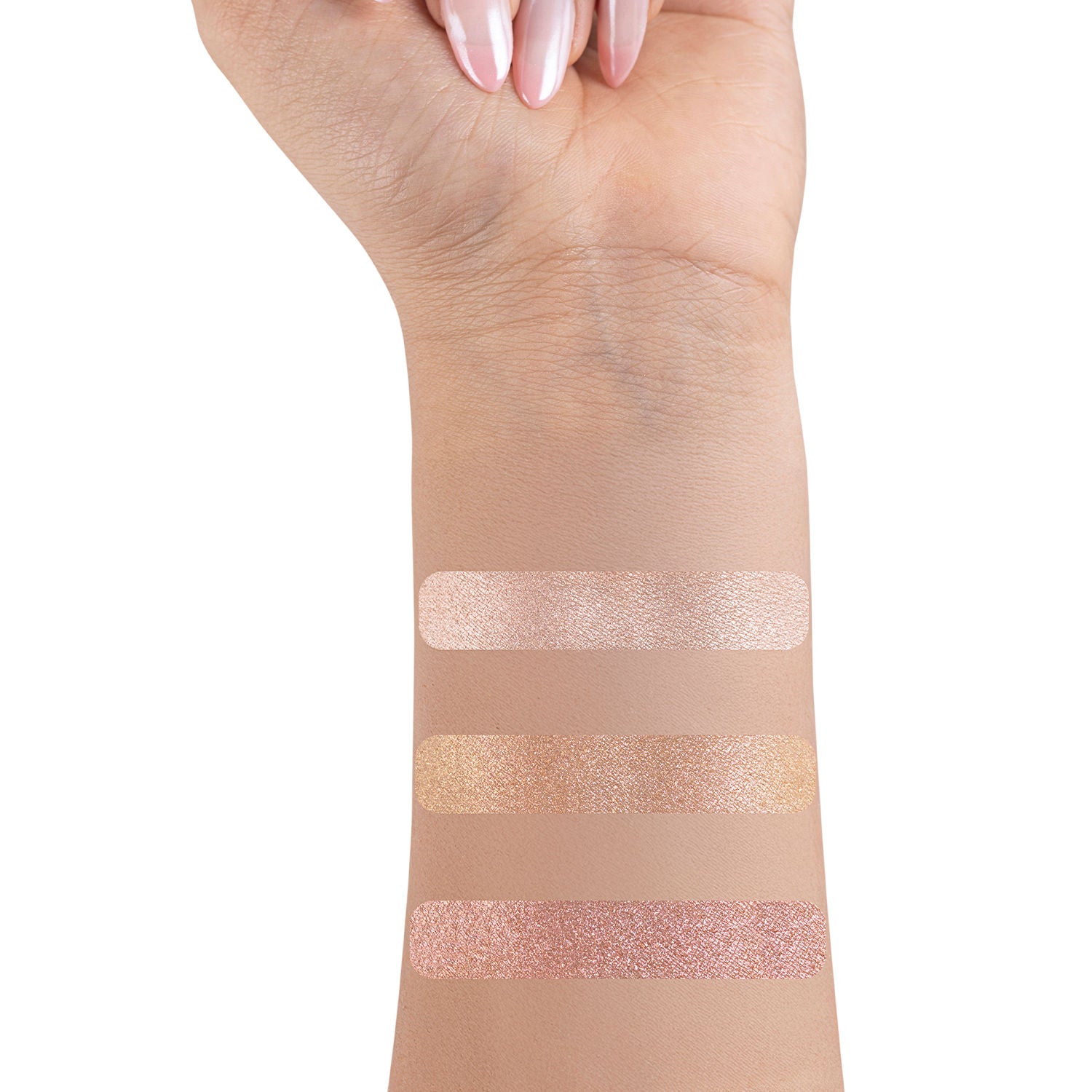 Trio Glow Highlighter X3 Pink - Ultra Blinding Finish, Silky Smooth Texture, Blends Seamlessly