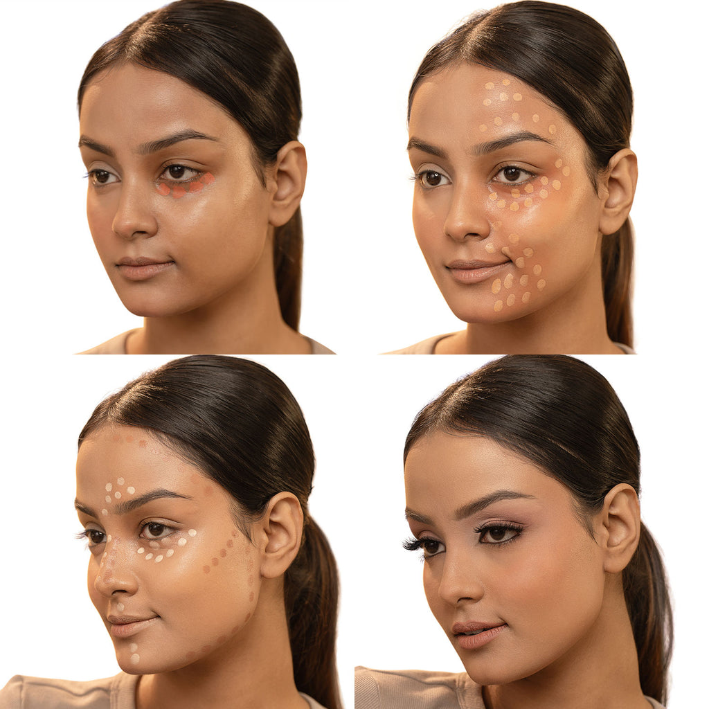 Spotlight Concealer Palette - Correct Conceal & Foundation Palette, Lasting Buildable Coverage