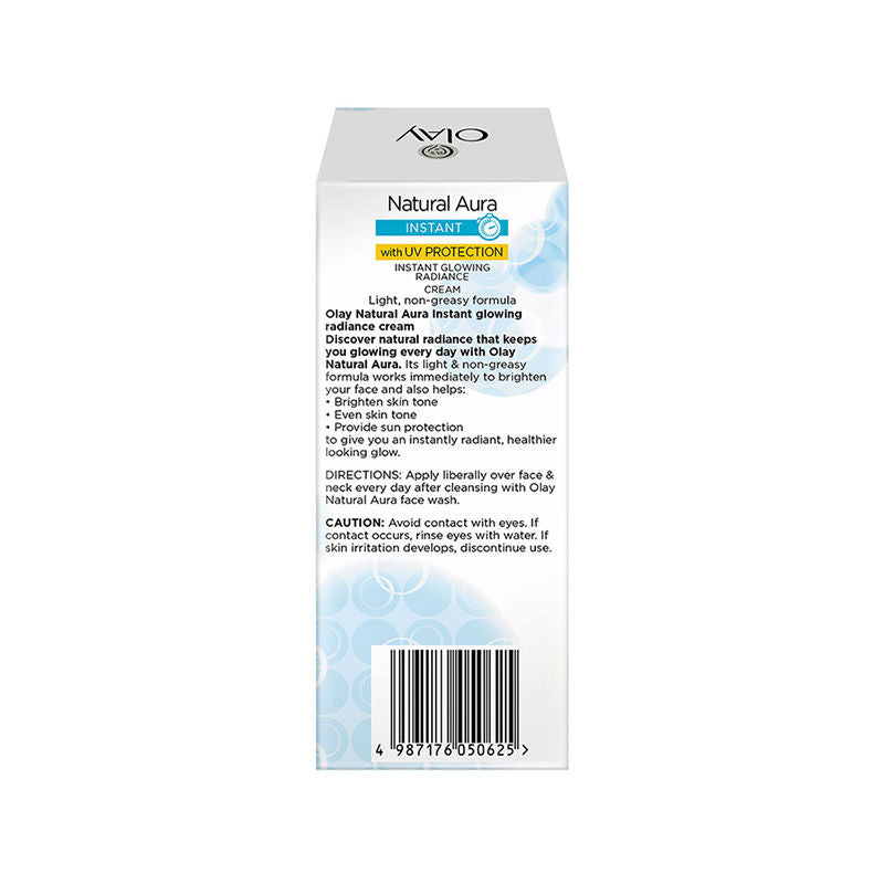 Natural White Instant Glowing Fairness Skin Cream with UV Protection