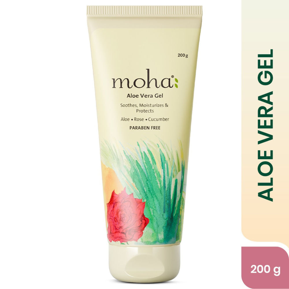 Enriched With Rose And Cucumber Aloe Vera Gel