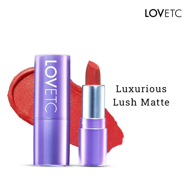 Pout, Perfect, Etc Luxe Shimmer Satin Mini Lipstick - Red Wedding