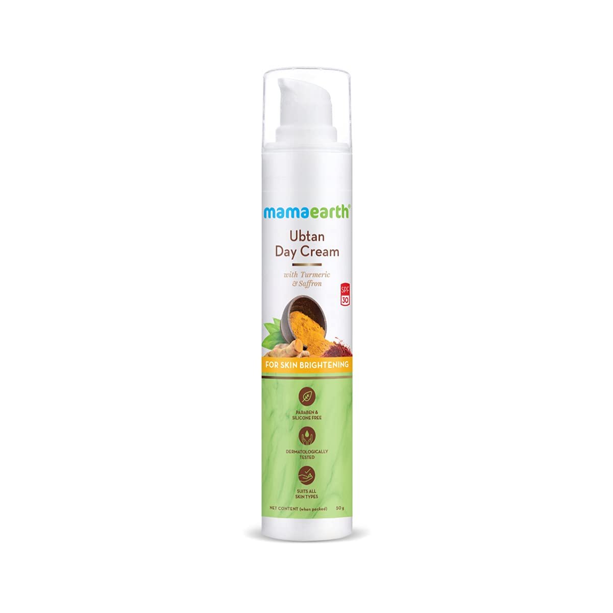 Ubtan Day Cream With Spf 30, With Turmeric & Saffron For Skin Brightening