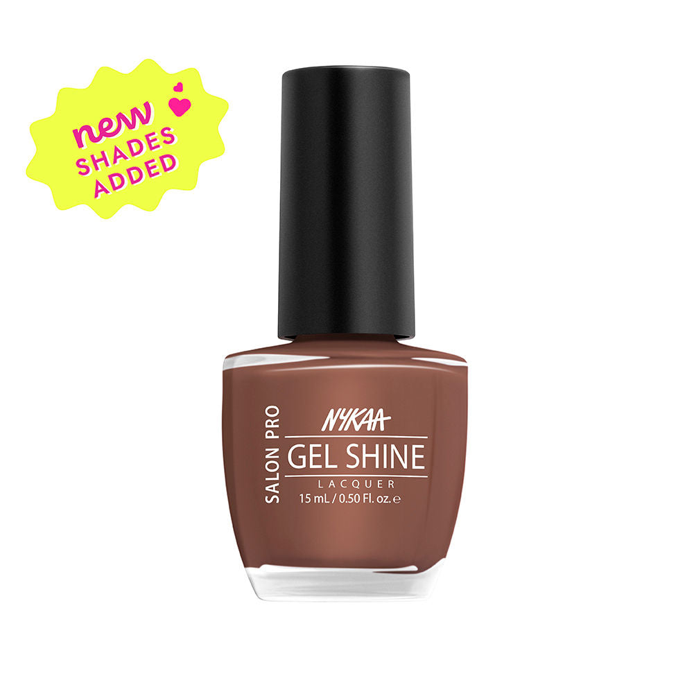 Nykaa Salon Pro Shine Gel Nail Polish - Florence Spritz 51 - Chocolate Brown