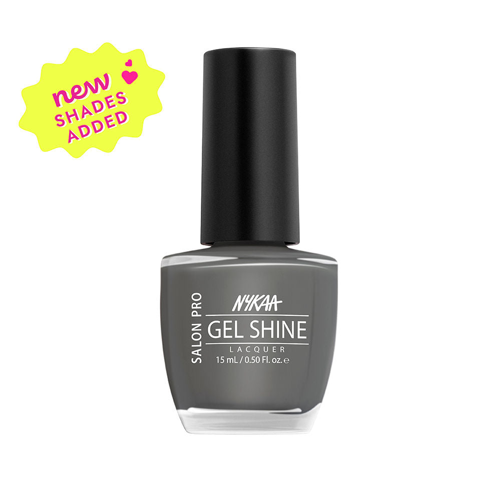 Nykaa Salon Pro Shine Gel Nail Polish - Florence Spritz 51 - Blueish Grey