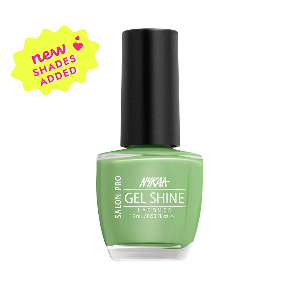 Nykaa Salon Pro Shine Gel Nail Polish - Florence Spritz 51 - Light Green