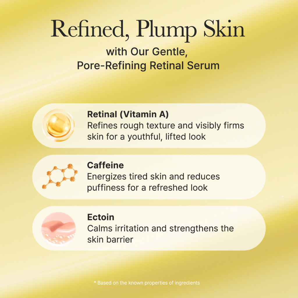 Retinal Booster Shot Serum with 2% Retinal & Caffeine For Pore Tightening & Firming