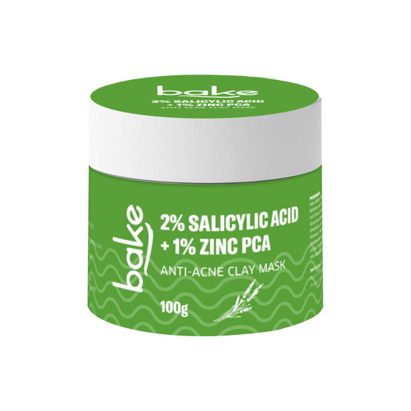 2% Salicylic Acid + 1% Zinc PCA Clay Mask for Anti-Acne, Open Pores, and Blackheads