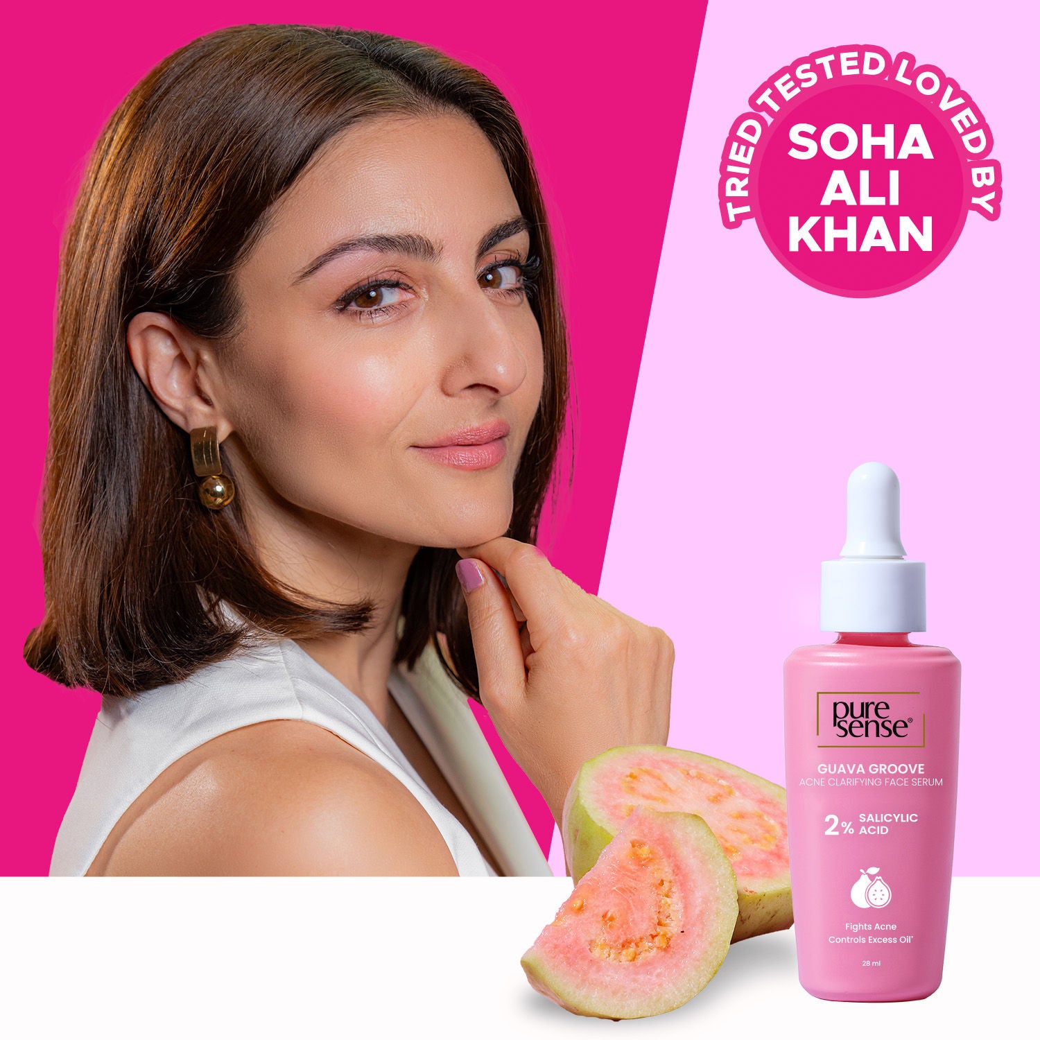 2% Salicylic Acid Face Serum with Guava for Acne Prone Oily Skin
