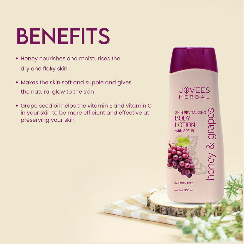 Honey & Grape Hand & Body Lotion With SPF