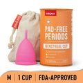 Pad-Free Periods Menstrual Cup For Women Medium Protection For Up To 8 Hours