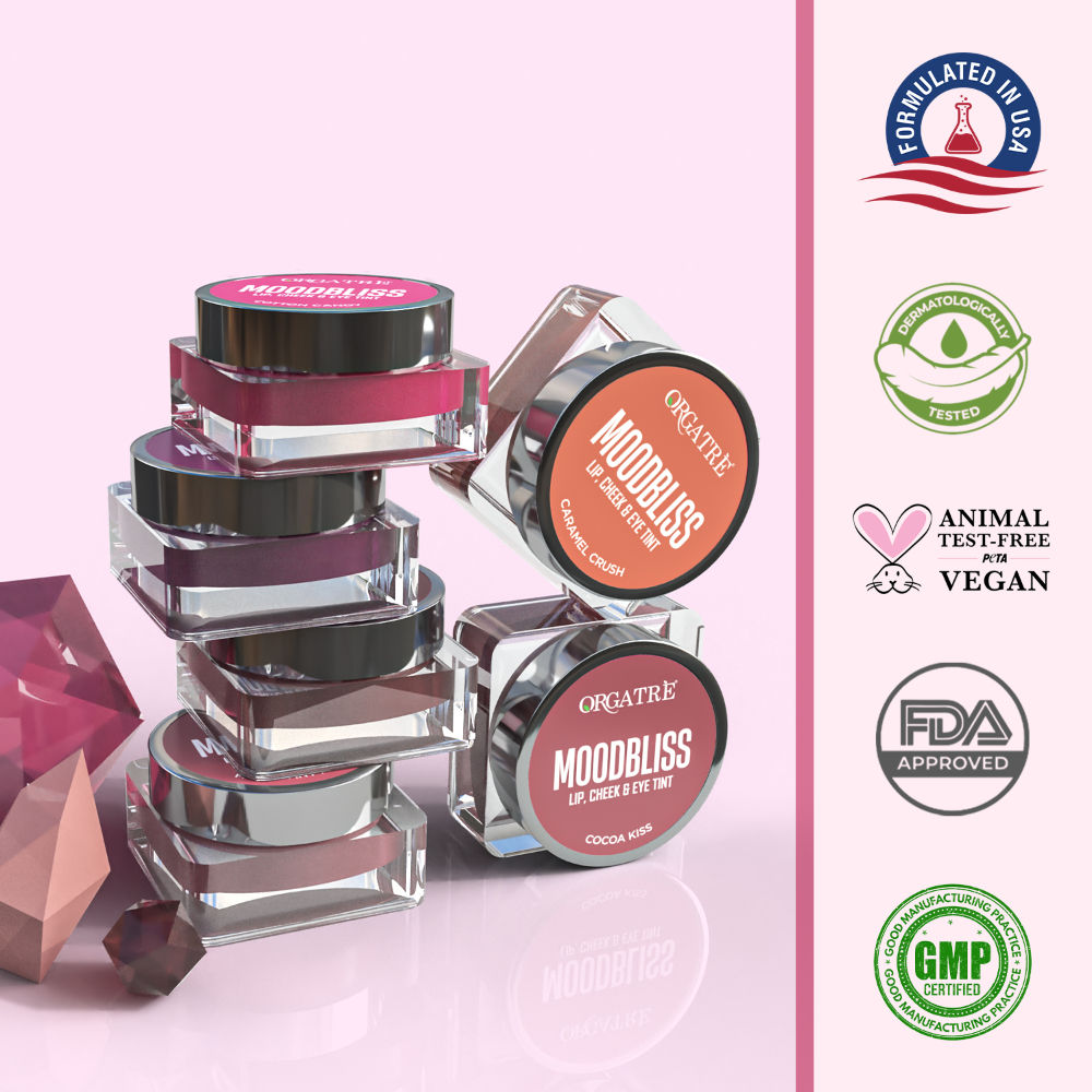 Moodbliss Blush Lip, Cheek & Eye Tint with Goodness of Kojic Acid & Retinol - Cotton Candy
