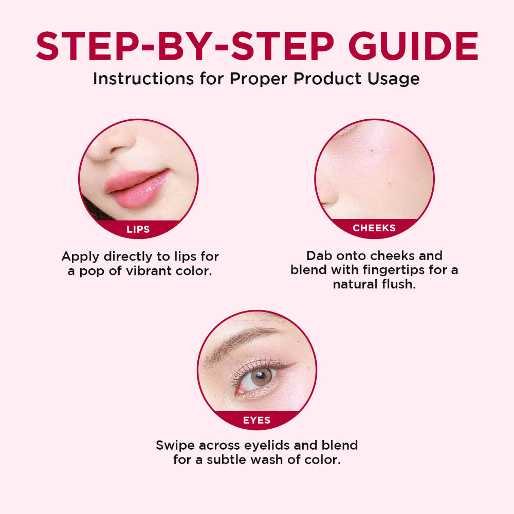 Moodbliss Blush Lip, Cheek & Eye Tint with Goodness of Kojic Acid & Retinol - Cotton Candy