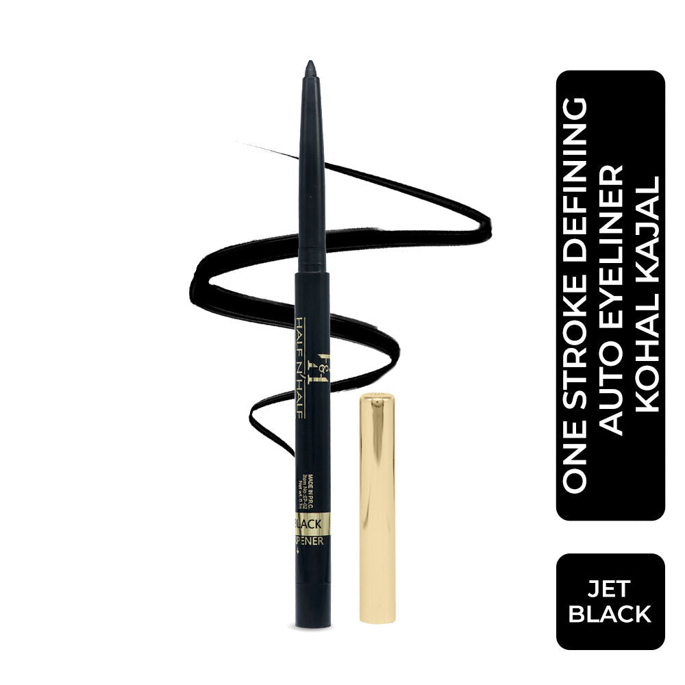 One Stroke Defining Auto Eyeliner Kohl Kajal 18hour Long Lasting - Jet-black