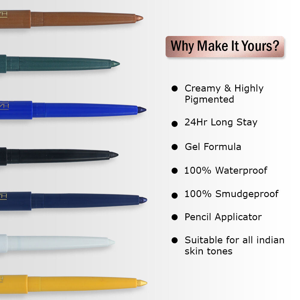 One Stroke Defining Auto Eyeliner Kohl Kajal 18hour Long Lasting