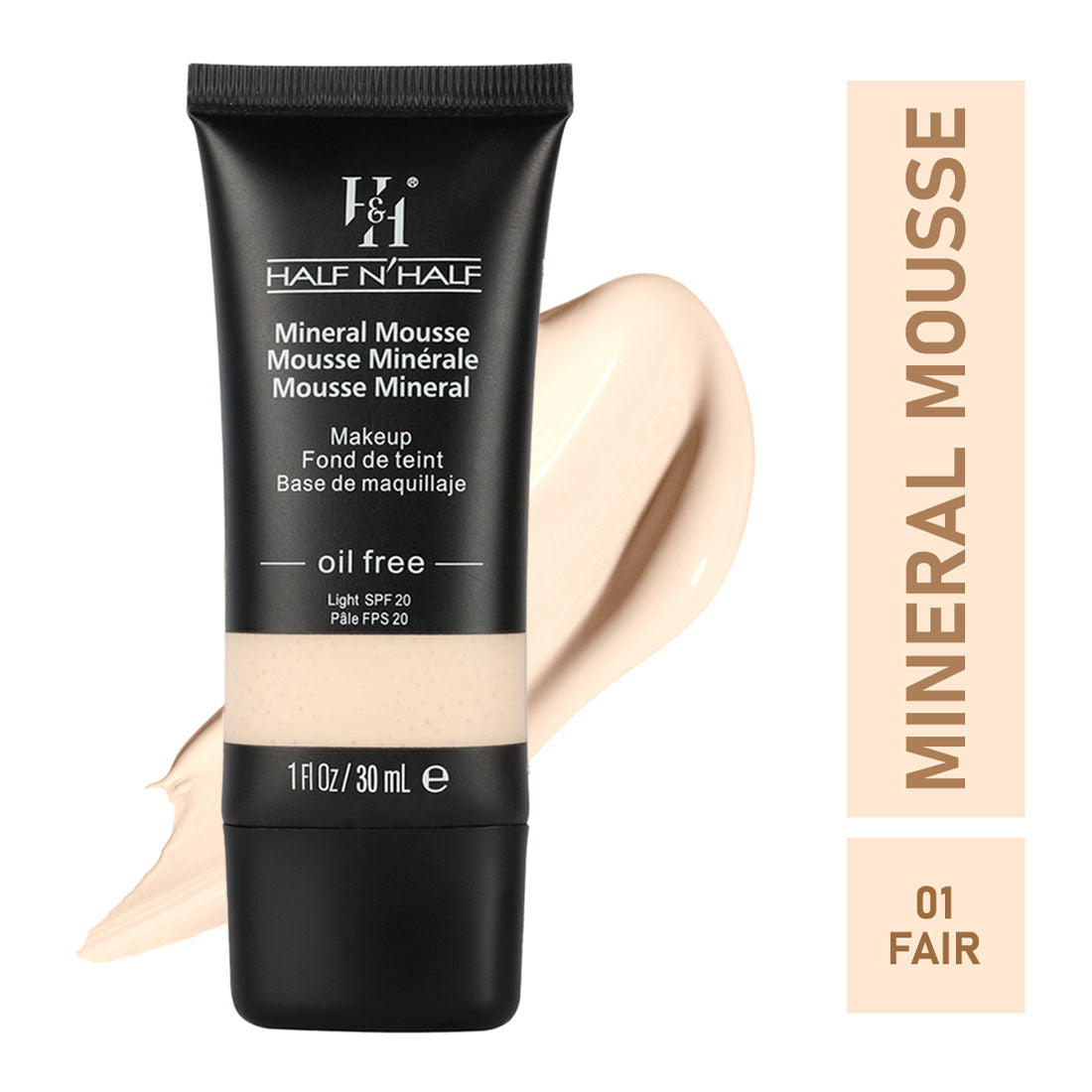Mineral Mousse Oil Free Foundation Light SPF 20