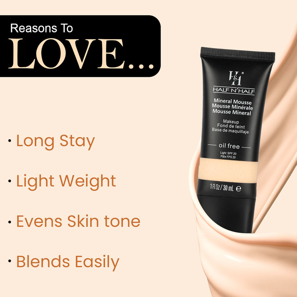 Mineral Mousse Oil Free Foundation Light SPF 20