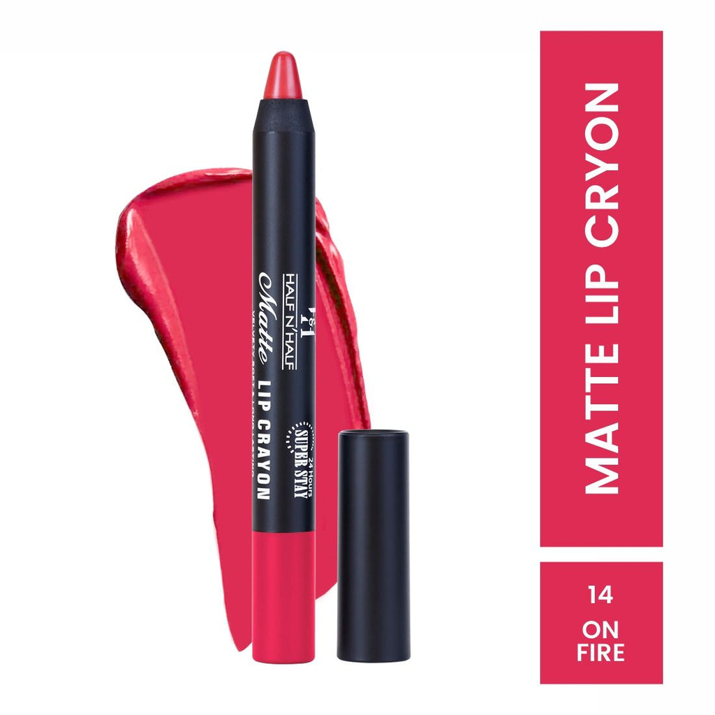 Matte Velvet Soft & Long Lasting 24h Super Stay Lip Crayon - On-fire