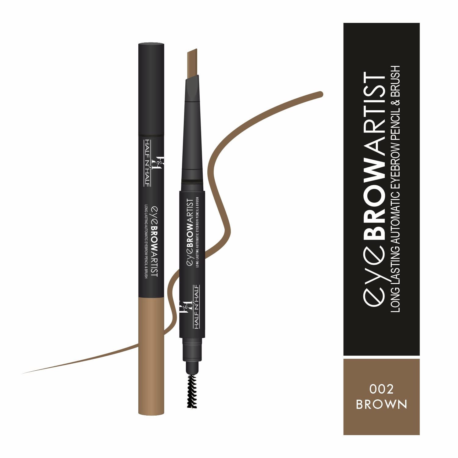Eye Brow Artist Long Lasting Automatic Eyebrow Pencil & Brush - Brown