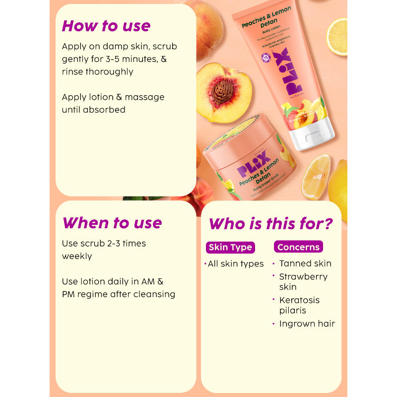 Peaches & Lemon Detan Bump Eraser Scrub
