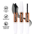 2-in-1 Serum Infused Lash Enhancing Mascara with Castor Oil Volumizing & Curling - Black