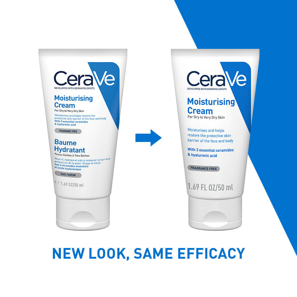 Moisturizer Cream For Dry Skin With Ceramides & Hyaluronic Acid For Barrier Repair