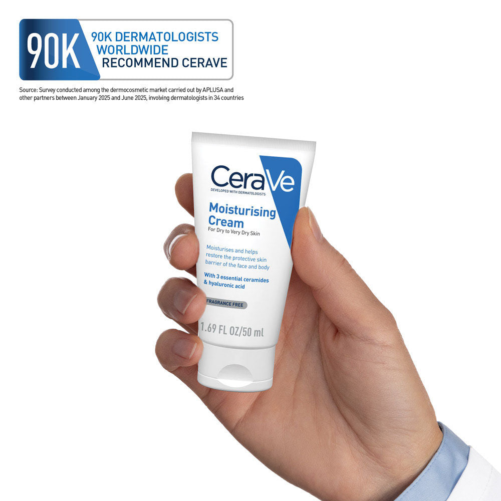 Moisturizer Cream For Dry Skin With Ceramides & Hyaluronic Acid For Barrier Repair