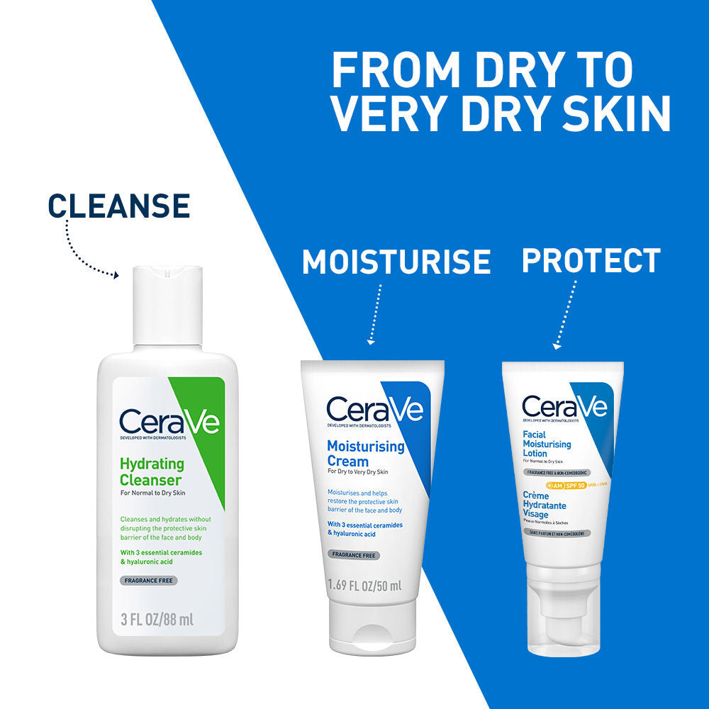 Moisturizer Cream For Dry Skin With Ceramides & Hyaluronic Acid For Barrier Repair
