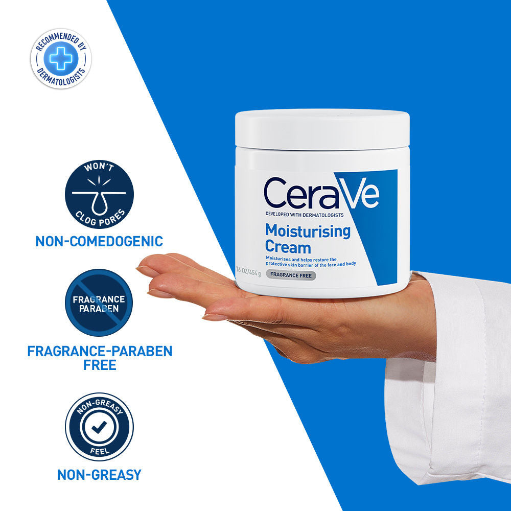 Moisturizer For Dry Skin, Barrier Repair Cream with Ceramides, Dermatologist recommended