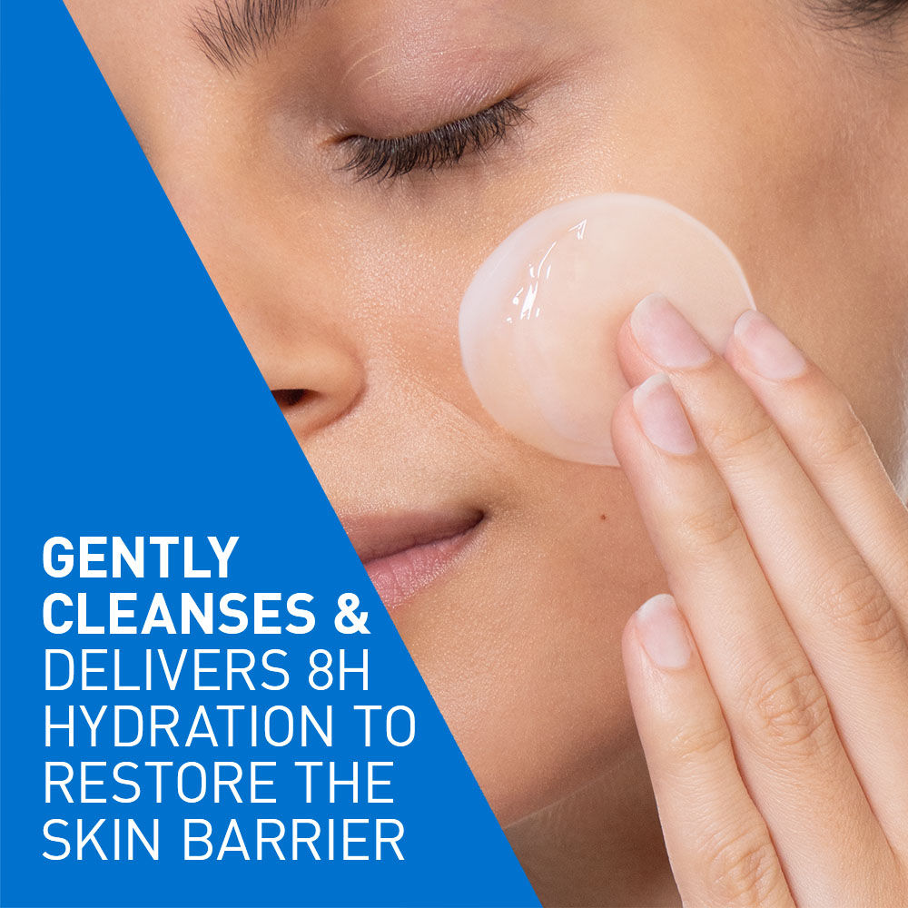 Hydrating Cleanser Non-Foaming Face Wash for Dry Skin with Ceramides, Dermatologist Recommend