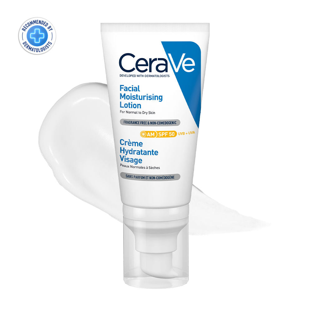 AM Facial Moisturizier With Sunscreen SPF 50 UVB + UVA, Dermatologist Recommended Day Cream