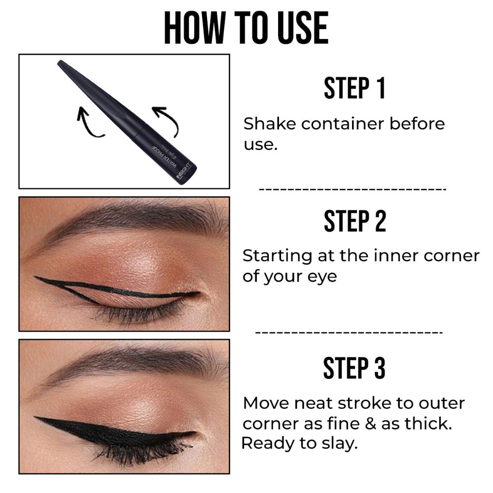 Waterproof Eye Ink, Matte Finish, Smudge Proof