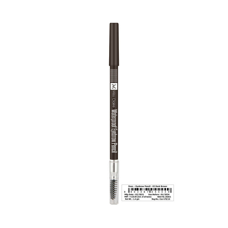 Waterproof Eyebrow Pencil With Mascara Brush