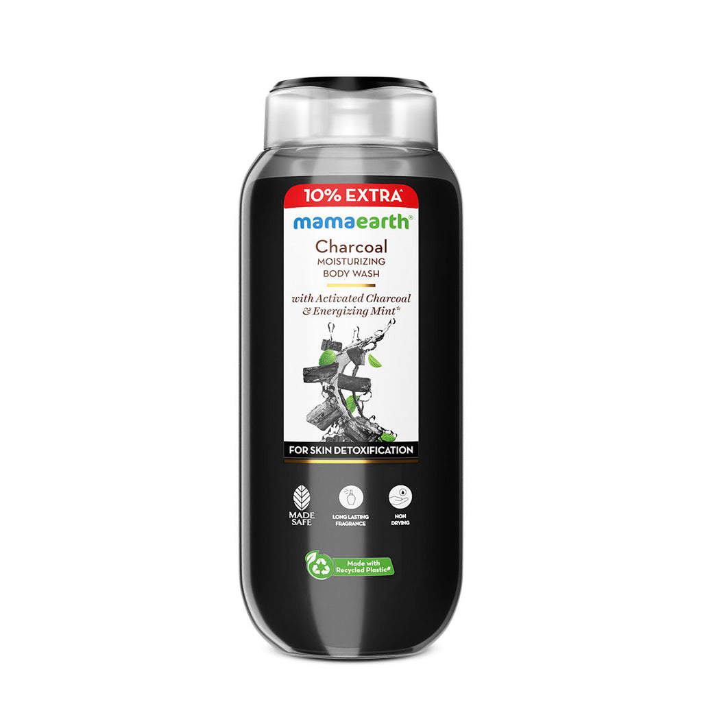 Charcoal Moisturizing Body Wash with Activated Charcoal & Energizing Mint Scent