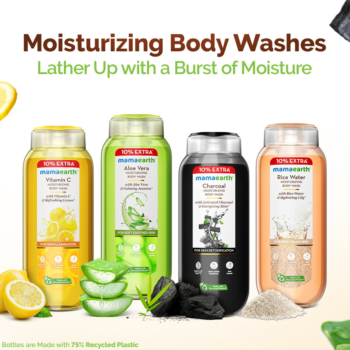Rice Water Moisturizing Body Wash With Rice Water & Hydrating Lily Scent