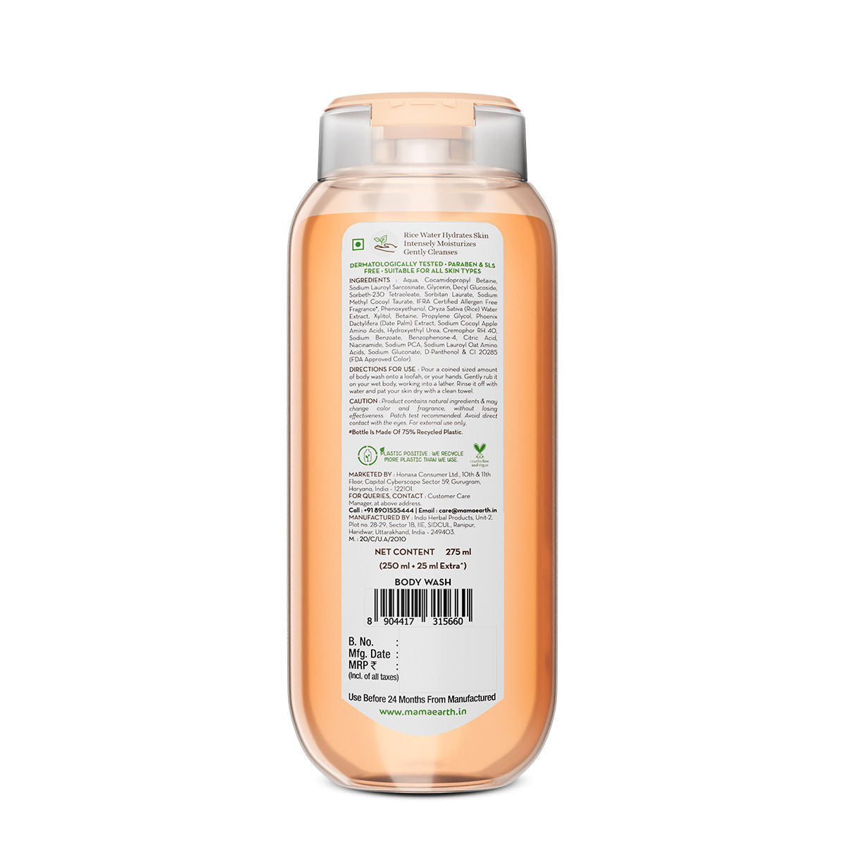 Rice Water Moisturizing Body Wash With Rice Water & Hydrating Lily Scent