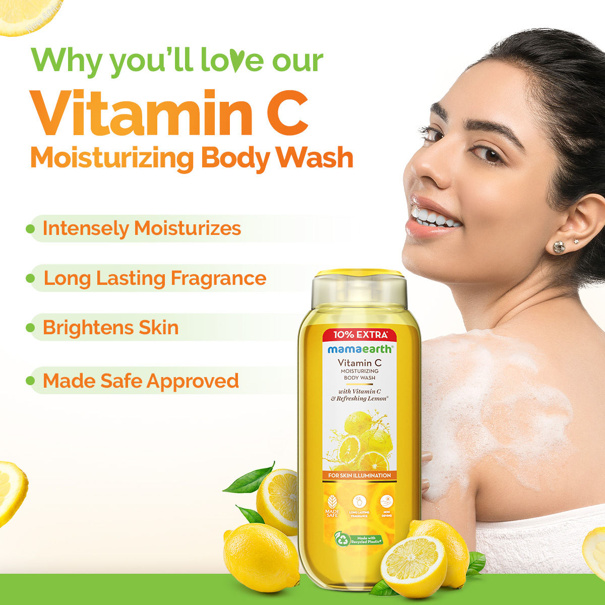 Vitamin C Moisturizing Body Wash with Vitamin C & Refreshing Lemon Scent
