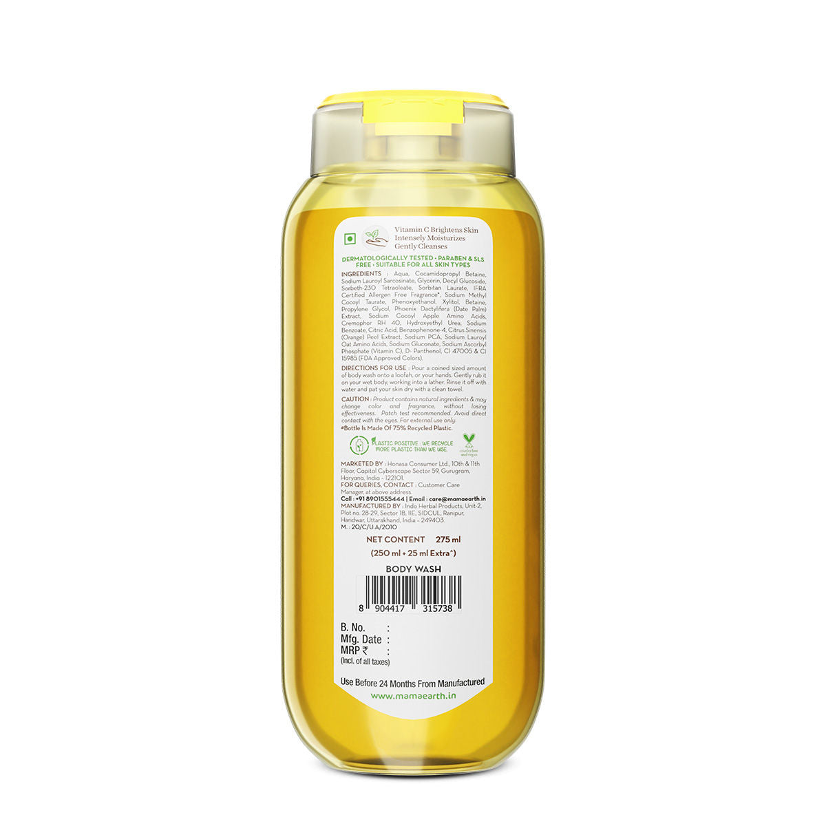 Vitamin C Moisturizing Body Wash with Vitamin C & Refreshing Lemon Scent
