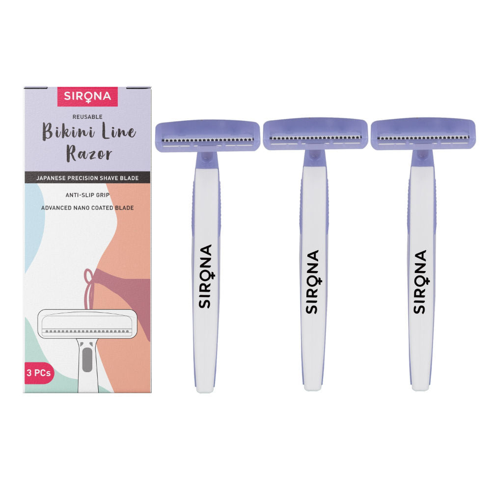 Disposable Bikini Line Trimming Razor For Women With Aloe Vera & Vitamin E Lubrication Strip