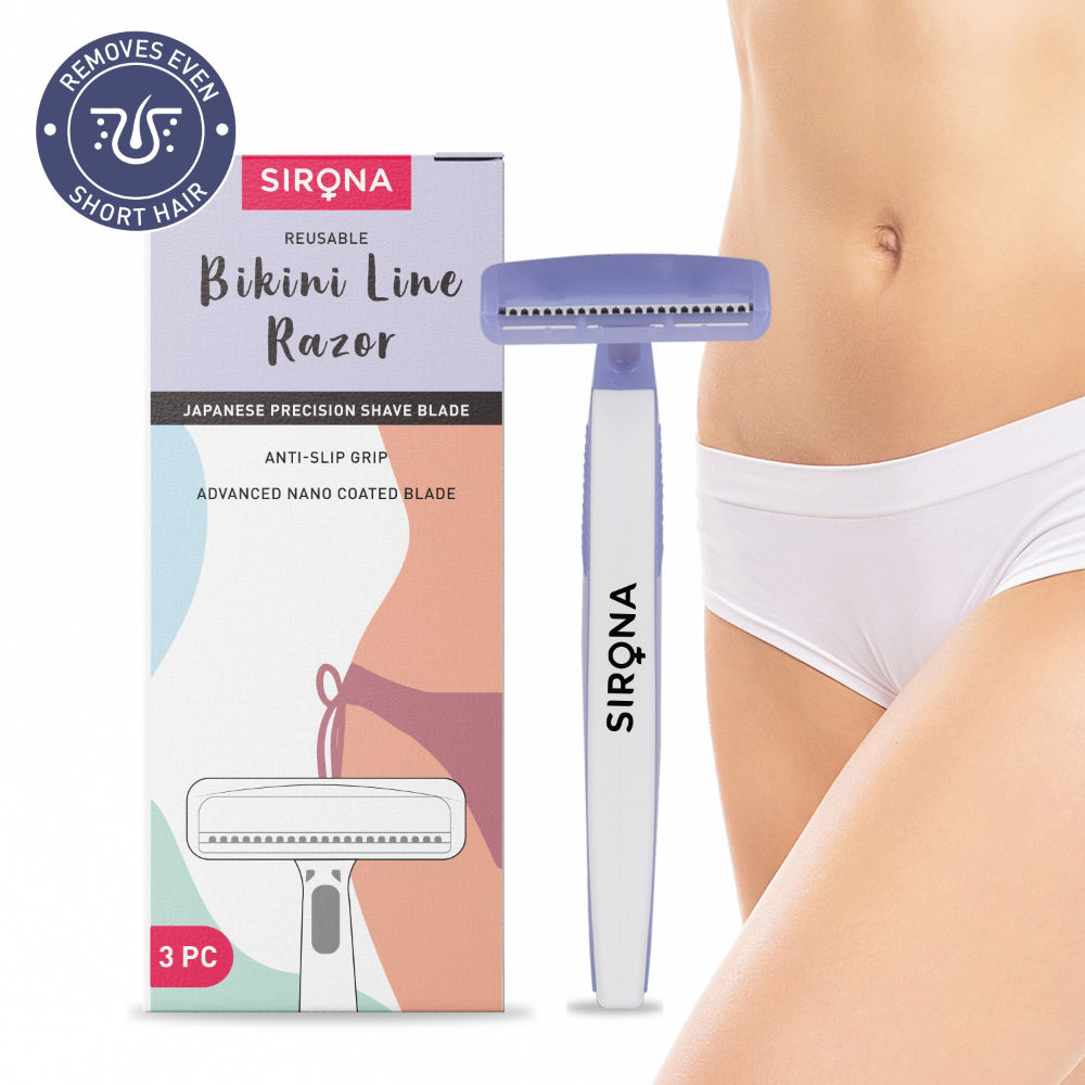 Disposable Bikini Line Trimming Razor For Women With Aloe Vera & Vitamin E Lubrication Strip